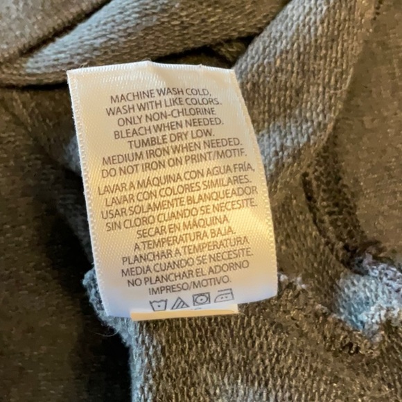 Faded Glory Gray Sweatshirt Hoodie Relaxed Fit - Picture 5 of 5